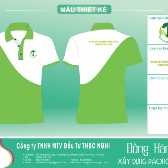 Mẫu áo đồng phục cty 01